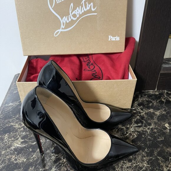 Christian Louboutin Black Leather Pumps - Picture 2 of 10